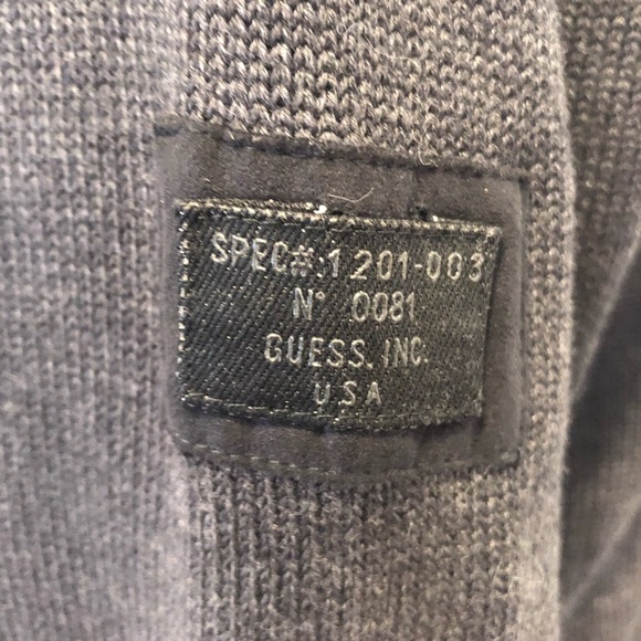 Guess men’s full zip knitted sweater cardigan size medium - Picture 5 of 6